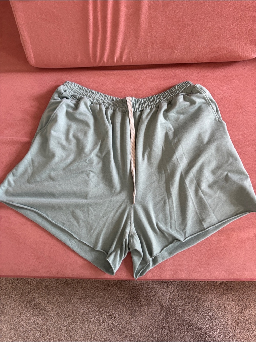 Vuori Sage Green Relaxed Drawstring Athletic Shorts